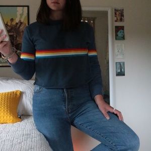 vintage style striped long sleeved tee :^)